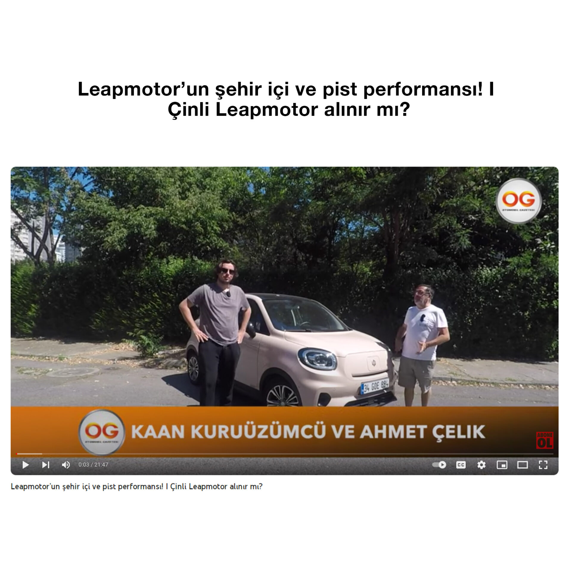 Leapmotor’un şehir içi ve pist performansı! I Çinli Leapmotor alınır mı?